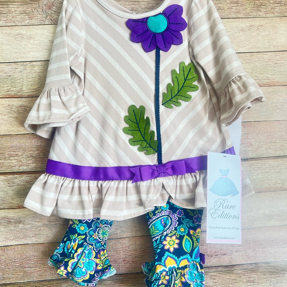 Rare Editions Taupe 2 Piece Set